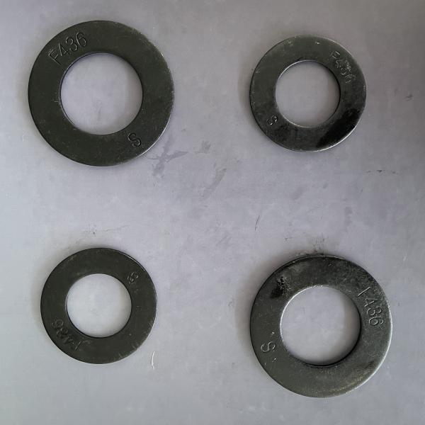 F436M Washer/Plain Washer, M12-M100, Black Oxide