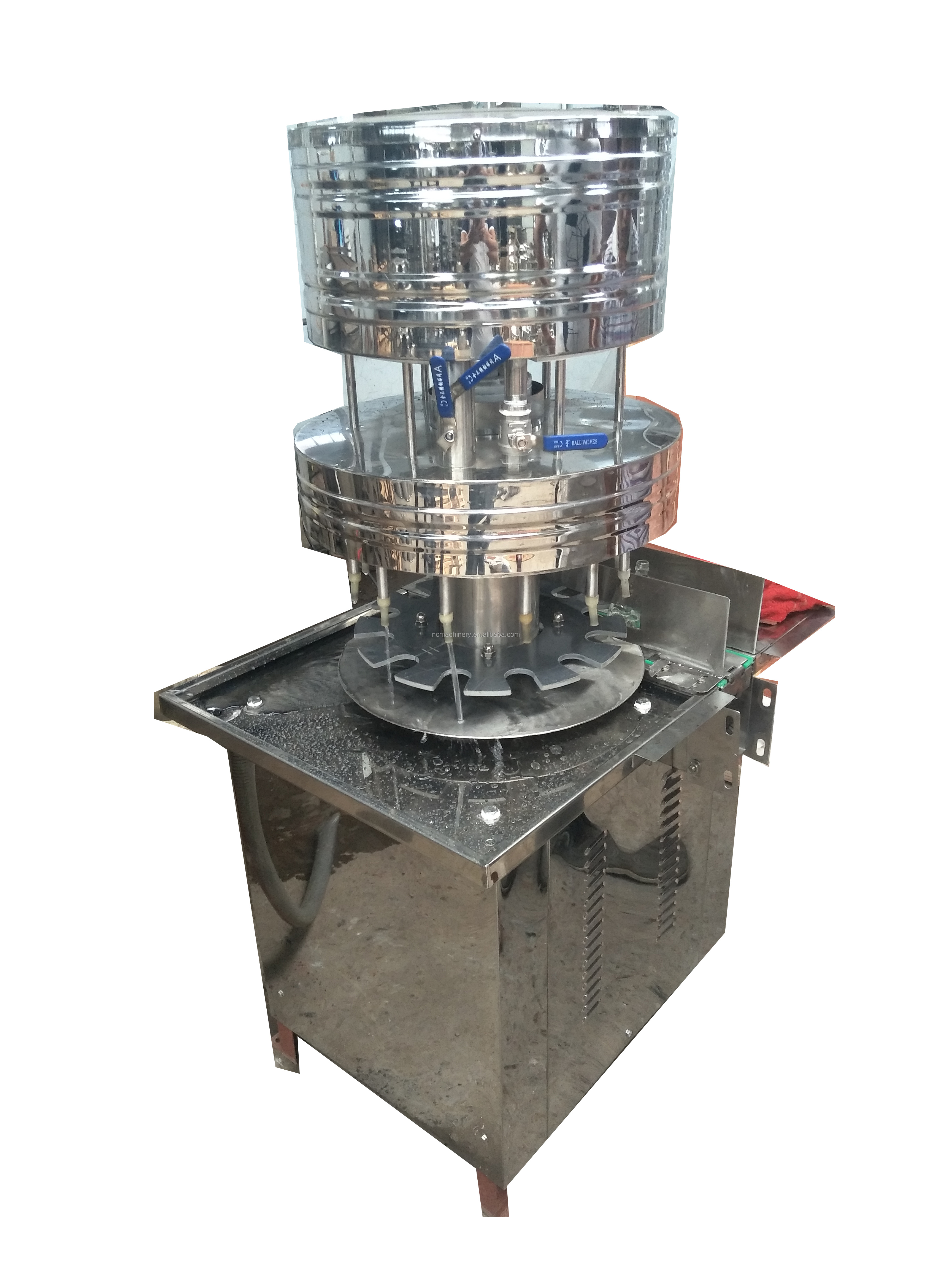 Plastic Bottles Packaging Type 12 Nozzle Semi Automatic Aqua Bottle Filling Machine