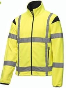 China 2 In 1 High Visibility Softshell Jacket , Outdoor Hi Vis Waterproof Coat wholesale