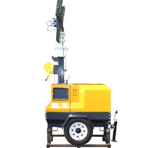 China 40000 Hours Working Time 7M Industrial Mobile Light Tower for Construction Lighting wholesale