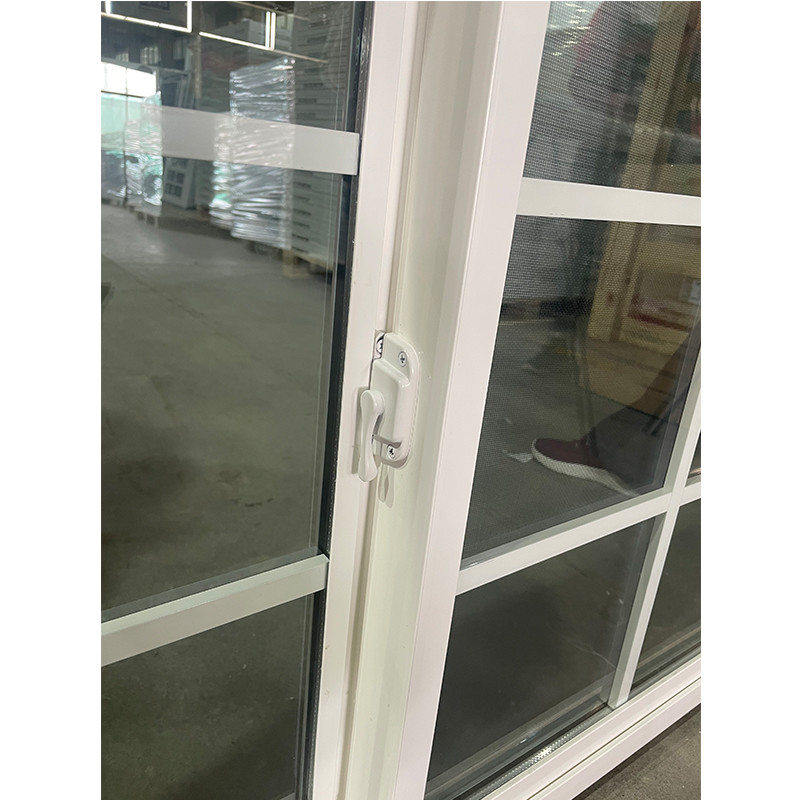 Double Glazed PVC Sliding Window Solutions 58mm/65mm/80mm/82mm Profile Series and Tempered Glass Design