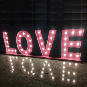 China LED Big Marquee Letter Sign Aluminum Metal Marquee Letters UL wholesale
