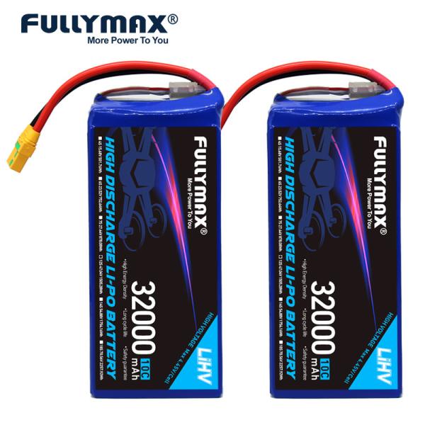 12s Lipo Battery Pack Airplane UAV Drone Battery Backup High Voltage 32000mAh 47