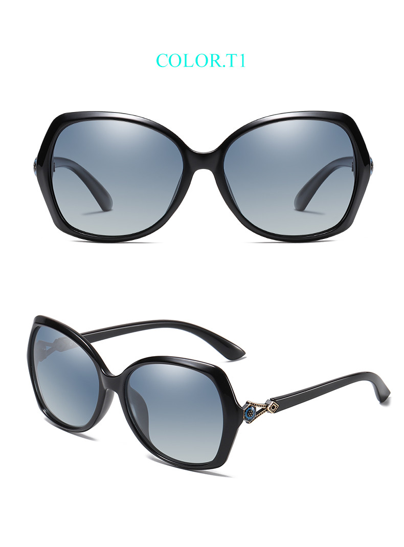 BSCI Oversized Designer Polarized Fashion Sunglasses UV400 Resin Lens