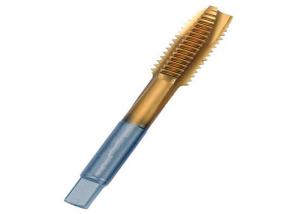 China ISO529 67HRC Tin Coated Spiral Point HSS Machine Taps wholesale