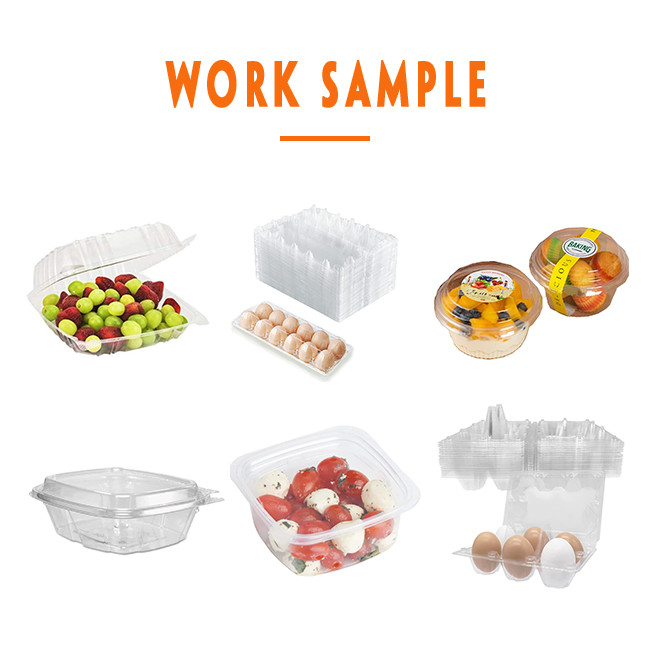 Touch Screen Fruit Food Packing Container Making Machine Multiservo Temperature Control