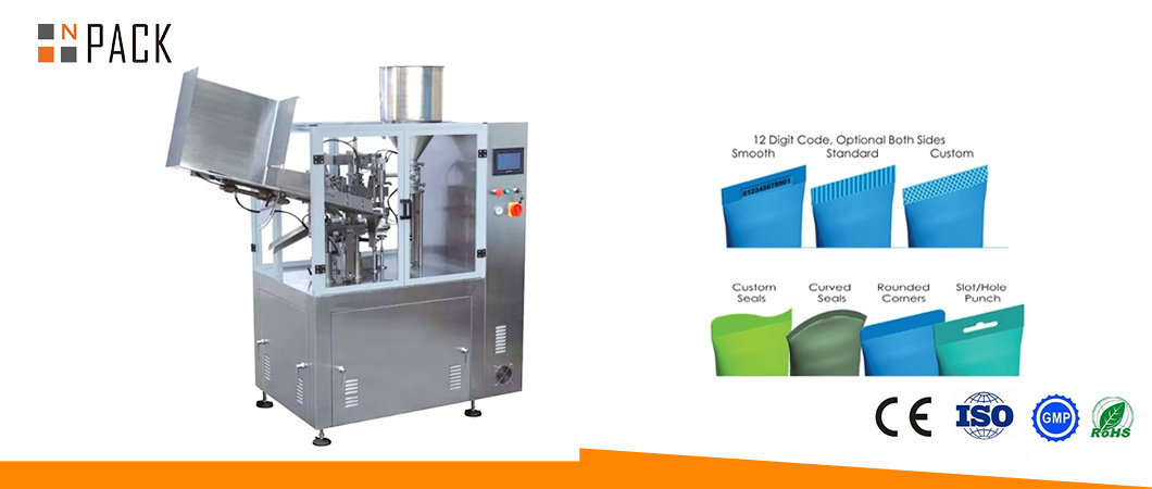 Automatic Ointment Facial Cleanser Skin Care Cream Paste Soft Plastic Soft Tube Filling Sealing Machine