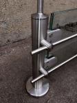 Brushed / Polished Stainless Steel Balustrade Posts 316 Marine Grade