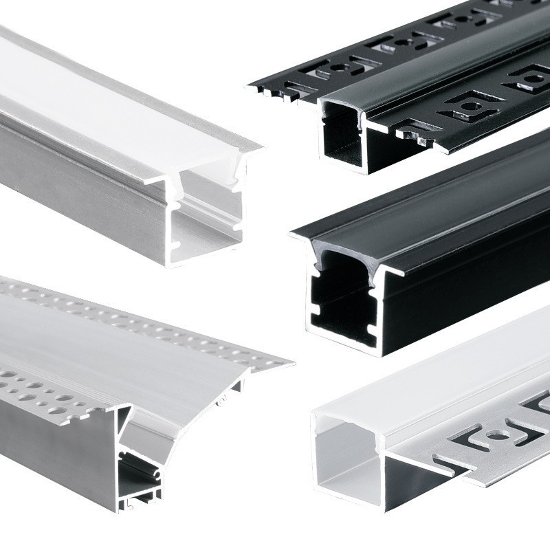 NXF 6000 Series LED Profiles for Cabinet CNC Processing Cutting Punching Architectural Decoration Aluminum Profiles