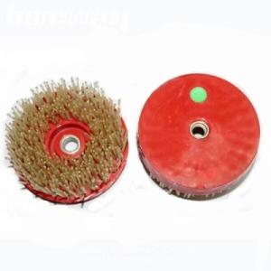 China Resin Bonded Round Diamond Brush 4&quot; 5&quot; Size Stable Quality For Stone wholesale
