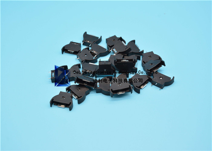 CR2032 Battery Holder Black Other Electronic Components Upright Insert