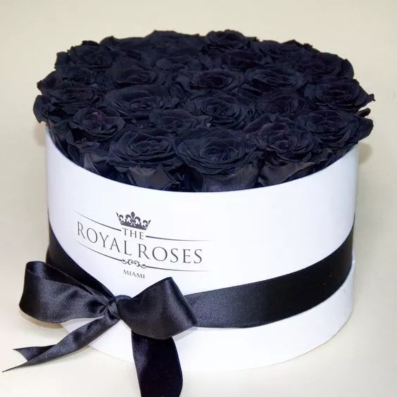 Round design luxury cardboard paper flower hat gift box for roses packaging with custom logo