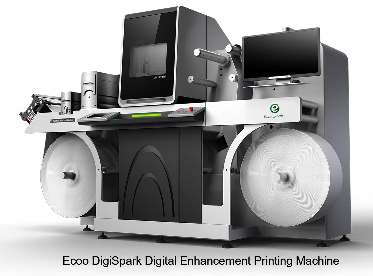 Digital Foil Stamping Varnishing Label Enhancer 288mm Width