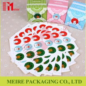 China Christmas Snowman Santa Claus Decoration Label Paper Self-adhesive Sticker wholesale