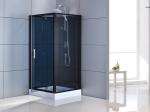 ISO9001 1 To 1.2mm Bathroom Shower Cubicle Tempered Glass