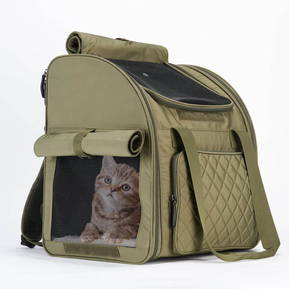 Ventilated Mesh Cozy Pet Carrier Bag Portable Cat Carrier Backpack