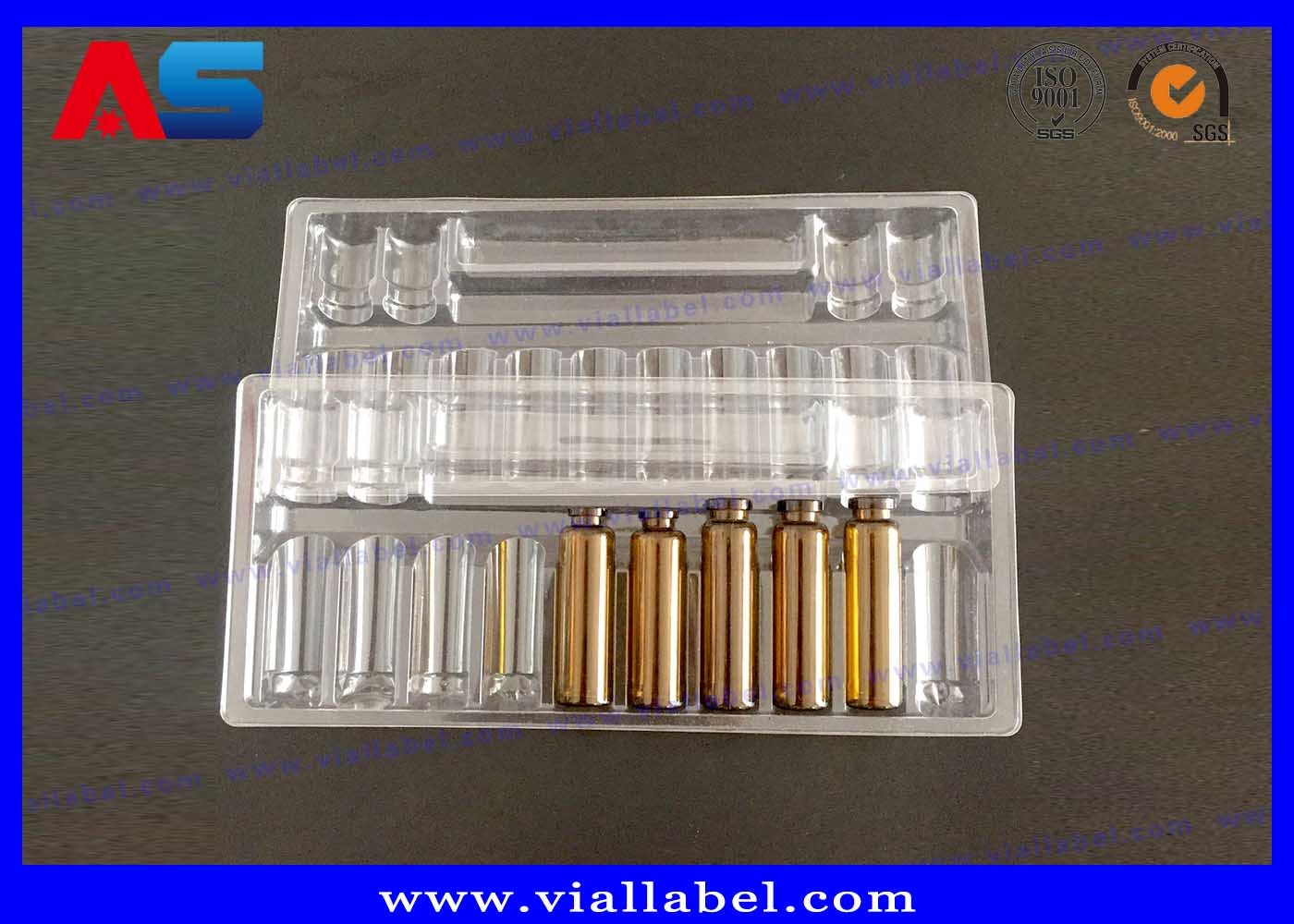 Somatropin Hcg 2ml 3ml 10ml Glass Vials Plastic Blister Packaging