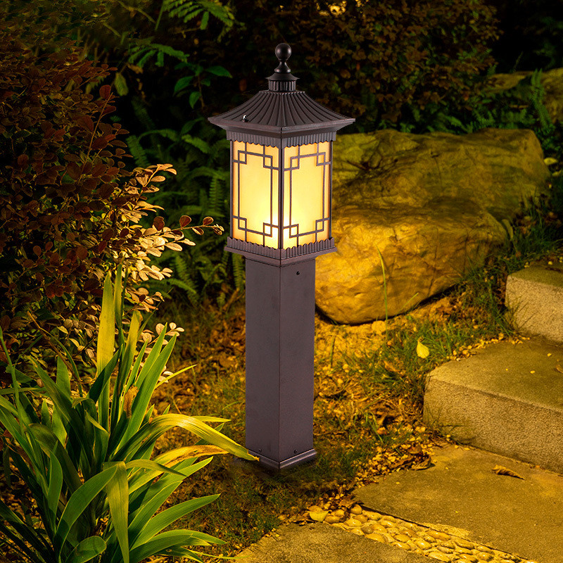 outdoor lawn lamps for decoration easy installation hot-dip galvanized steel pipe high quality stainless steel pole