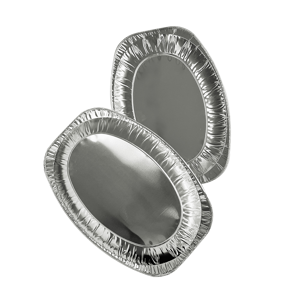 Process Type Pulp Moulding Aluminum Event Catering Trays for Roast Chicken and Fish