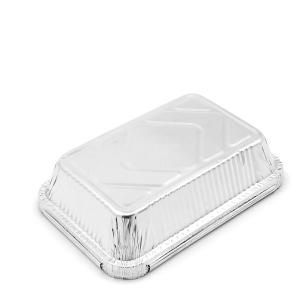 China Environmental Friendly Aluminum Foil Container for Square Food Carry Out Baking Tray wholesale