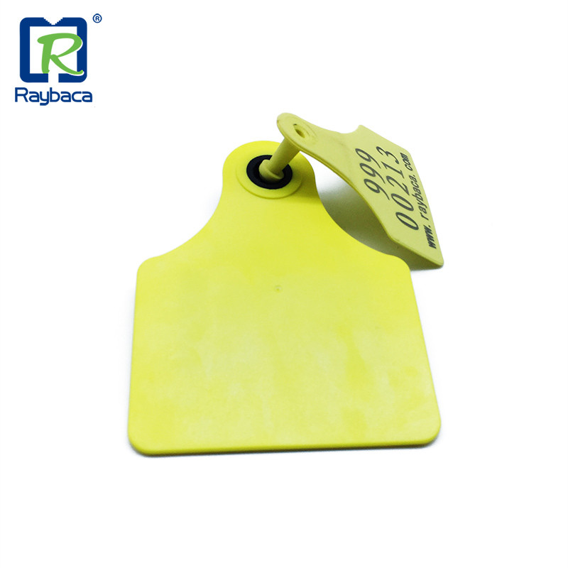 UHF Rfid Cattle Ear Tags 860-960mhz Frequency Longer Reading Distance