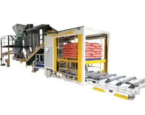 China Automatic Steel Fibers Packing And Palletizing Machine 10kgs - 25kgs Per Bag wholesale