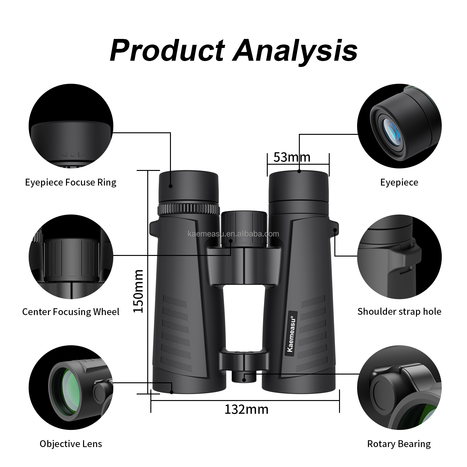 D 10X Magnification Monocular Outdoor Sport HD Professional Binocular Telescope Birding Thermal Scope