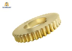 China Anodized Stamping Brass Worm Small Spur Gear wholesale