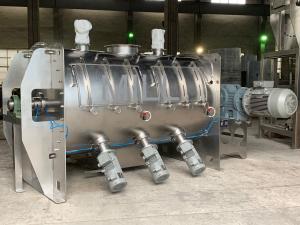 China Salty Flavor Horizontal Plough Shear 200L Powder Mixer Machine Stainless Steel wholesale