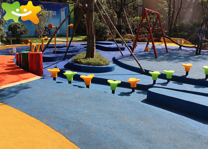 Children Outdoor Playground Plastic Slide Amusement Park Equipment In Residential Area