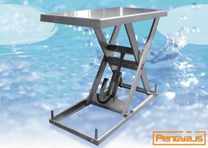 China Cleanroom 0.4KW 800*1600 Hydraulic Scissor Lift Table wholesale