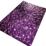 Purple Color Embossed Stainless Steel Sheet Small Size Water Ripple Anti Skid