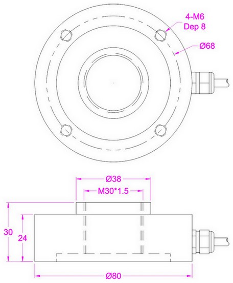 Hollow_Load_Cell_With_M30_Threaded_Hole