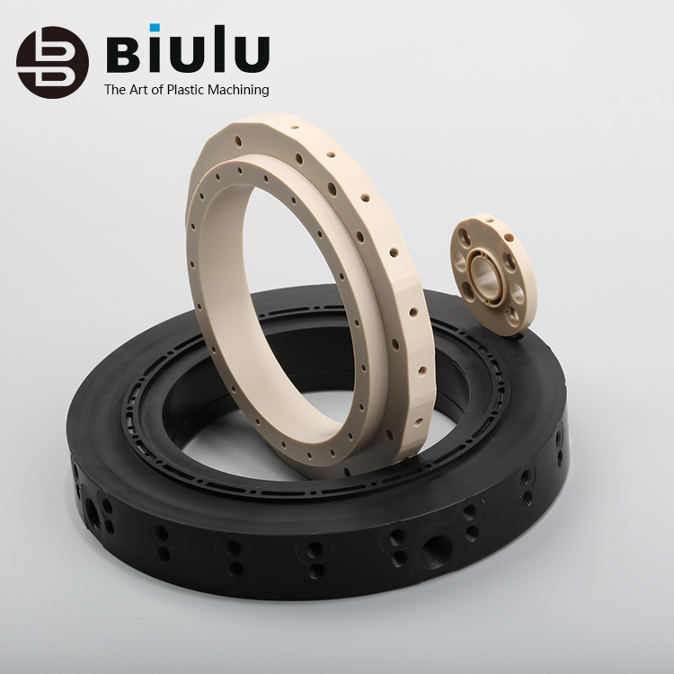 Customized Plastic Machining Services ± 0.01mm Tolerance PEEK Custom Parts
