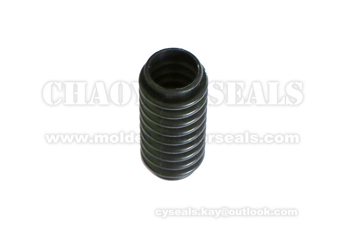 DN 26 x IDN 24 x 81mm Length Black Ozone Resistance Silicone Rubber Bellow Seal