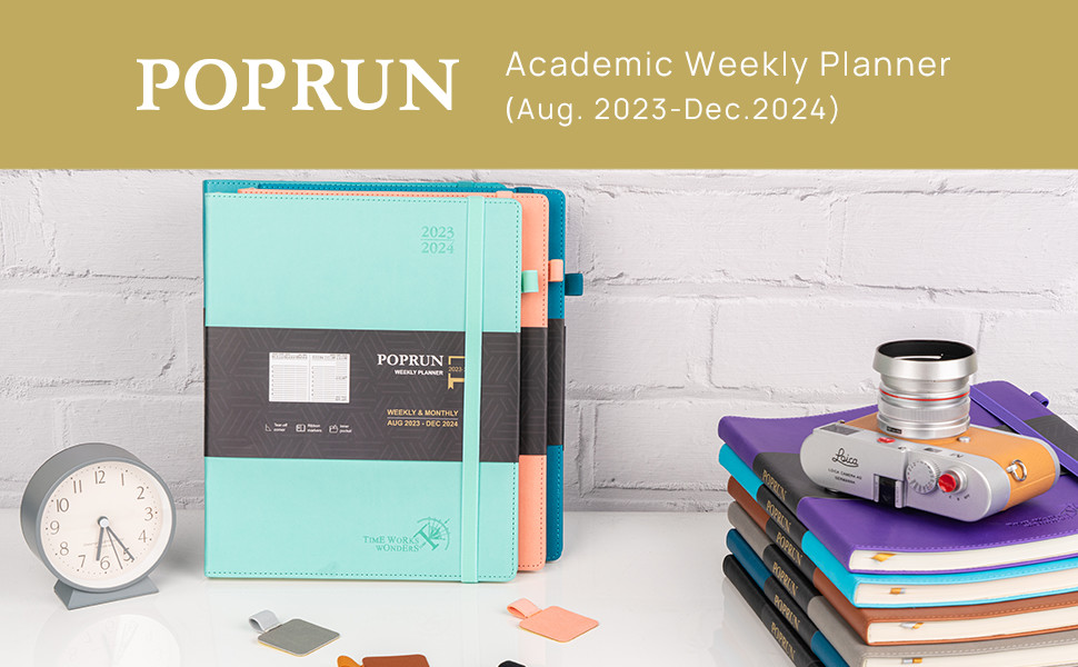 2024 Weekly 8.5''x10.5'' Large Academic Planner Wide Writing Space