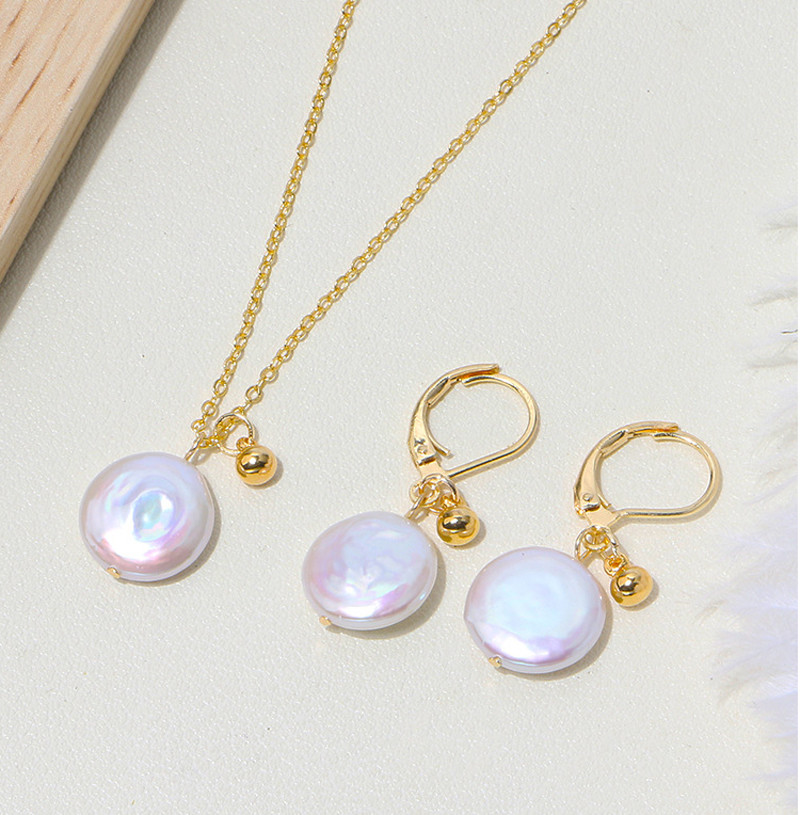 High Quality White Freshwater Pearl Necklace Jewelry Natural Pearl necklace jewelry set Pearl Chain Necklace For Women