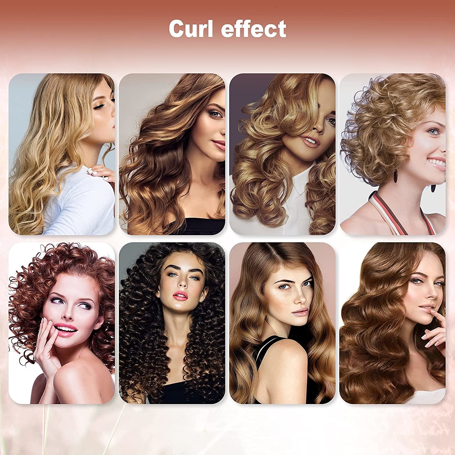LED Display Automatic Turning Curling Iron , Ceramic Portable Usb Hair Curler