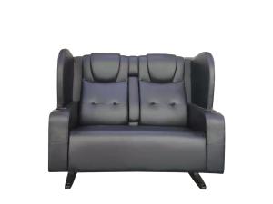 China Metal Frame Cinema Lover Chair Theatre Couple Seat wholesale
