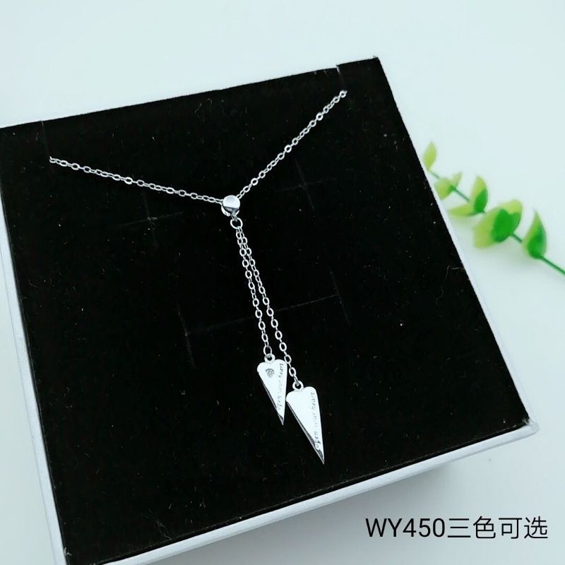925 Sterling Silver Star Moon CZ Charm Choker collarbone chain necklace WY150