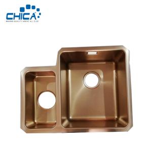 China SUS201 304 Stainless Steel Kitchen Sink Double Bowl Topmount Kitchen Sink For Farmhouse wholesale