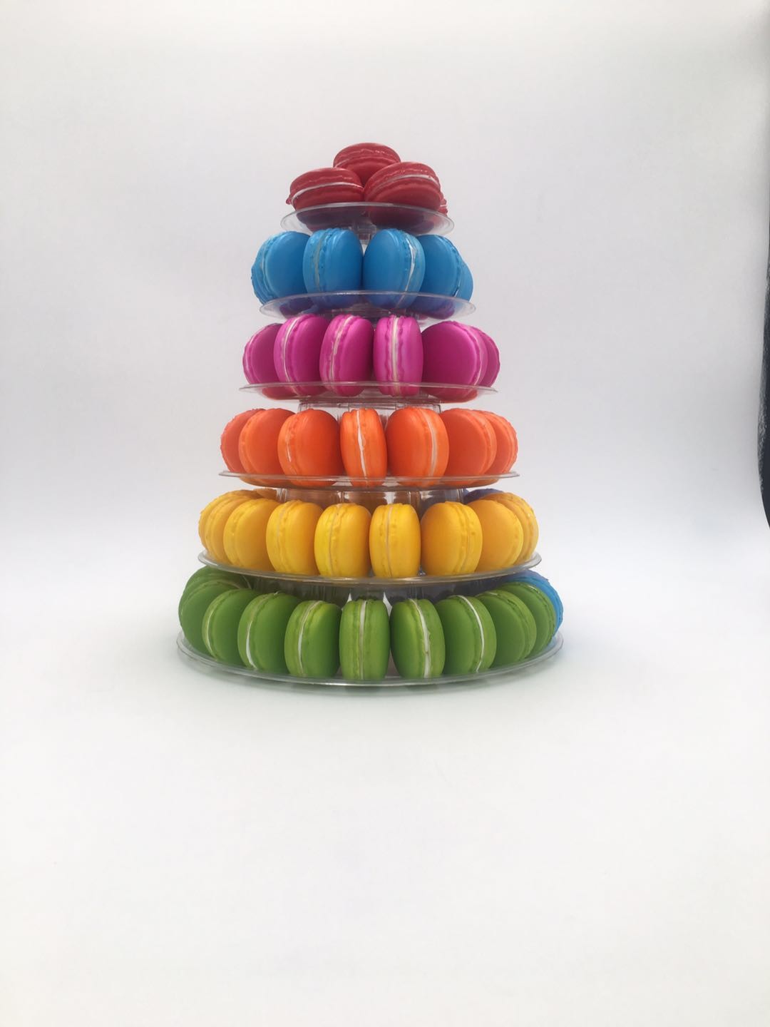 13 Tier large Plastic Macaron Packaging White 62cm Wedding Cupcake Stand