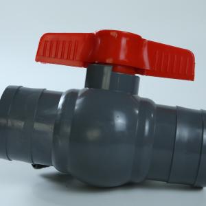 China Corrosion Resistant 40mm PVC Ball Valve Straight Through UV Resistant wholesale