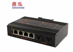 China Din Rail / Wall Mount Un Managed Industrial Ethernet Switches 6 Port Long Life wholesale