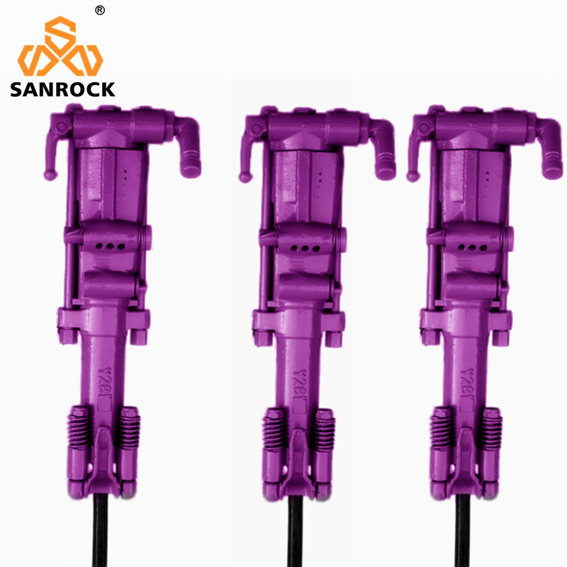 Pneumatic Rock Drill Machine Handheld Jack Hammer Concrete Breaker Air Leg Rock Drill