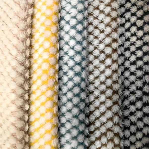 New Arrive Soft 100 Polyester Cotton Jacquard Fleece Fabric for Shoes Men Womens Clothing Blankets for Winter