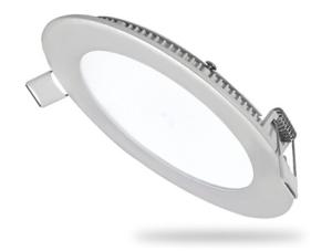 China LED PANEL LIGHT 9W ROUND CE ROHS HIGH LUMEN sliver color wholesale