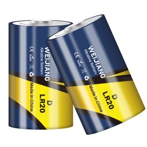 China ZnO2 1.5V LR20 D Cell Size Batteries OEM ODM Alkaline Battery wholesale