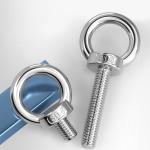 Coarse Thread M10 Eye Bolts Oxidation Resistant Zinc Plated Eye Bolts