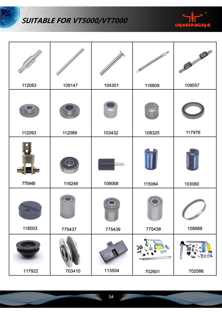 Auto Cutter Parts Male Cylindrical Thrust Part No 109068 For VT7000 1000h #3B Parts